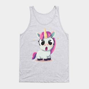 Surprised Unicorn Tank Top